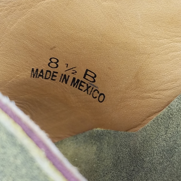 The Old Gringo Western green and brown mules sz8.5 - Picture 4 of 8